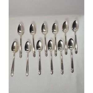 Holmes & Edwards‎ Danish Princess IS Silverplate Teaspoons Set of 12 Vintage
